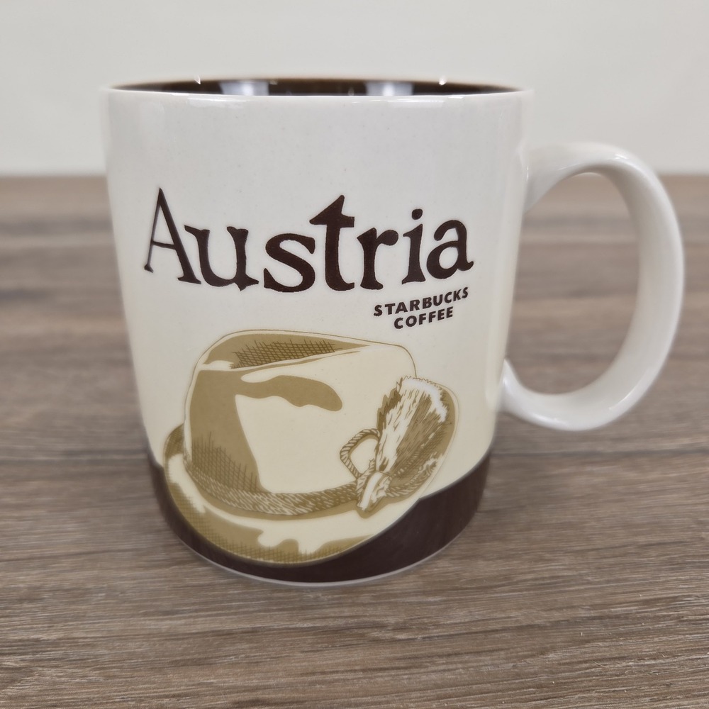 Austria Starbucks Coffee Mug Global Icon Collector Cup Osterreich 16oz 2009